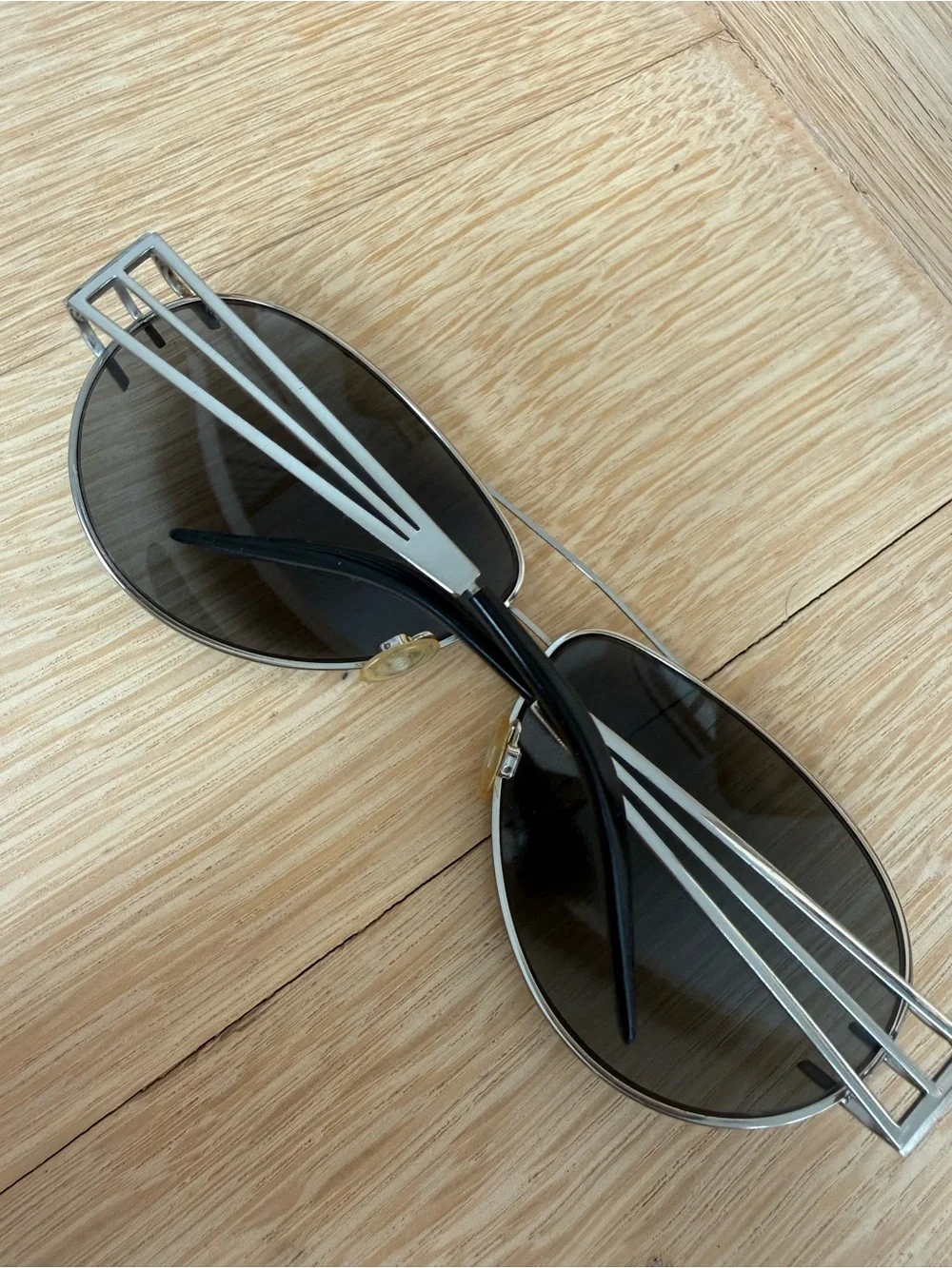 Authentic Roberto Cavalli Mens Sunglasses Silver with Dark Smoke Lenses